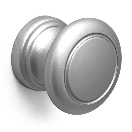 Small Bathroom Knob - Bathroom Furniture Knob - Aluminium Effect