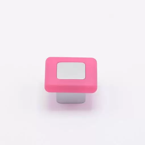 Pomolo Bimbi Squadra - Pomello Mobile Bambini - Effetto vetro satinato fuxia – Image 2