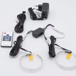 Multi-colour LED kit for 2 feet with remote control