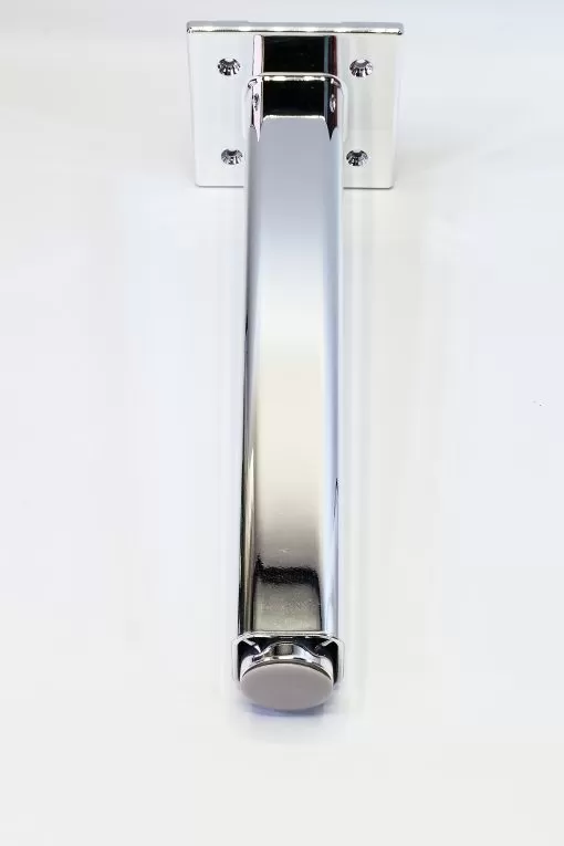 Piedino mobile 719 H.240 - Piede Per Mobili Design - Cromato lucido - Imagen 2